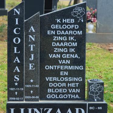 LIJNZAAD Nicolaas 1921-2006 &amp; Antje 1925-2005