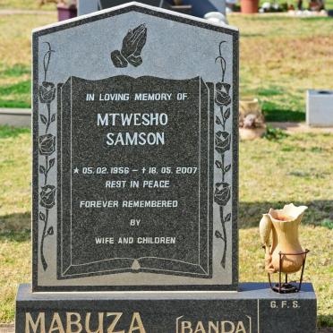 MABUZA Mtwesho Samson 1956-2007