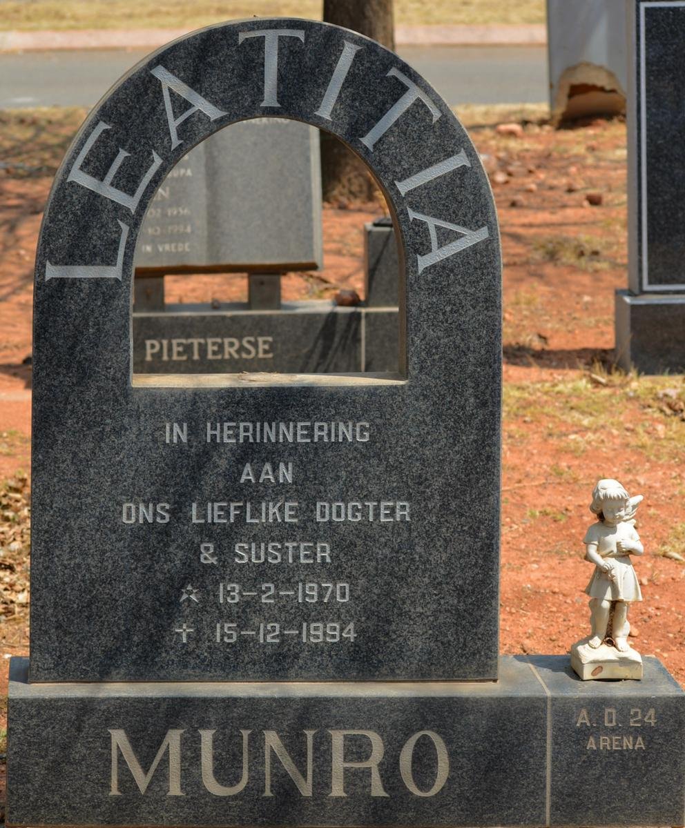 MUNRO Leatitia 1970-1994