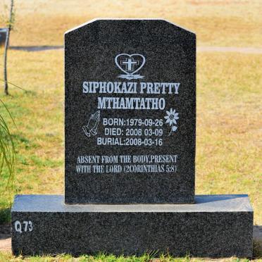 MTHAMTATHO Siphokazi Pretty 1979-2008