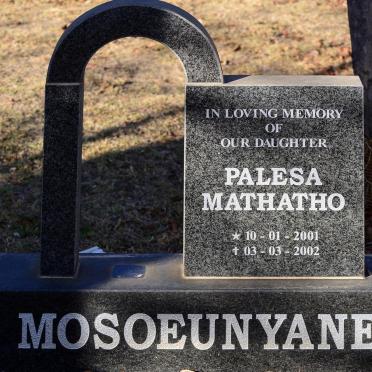 MOSOEUNYANE Palesa Mathatho 2001-2002