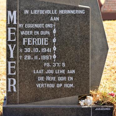 MEYER Ferdie 1941-1997