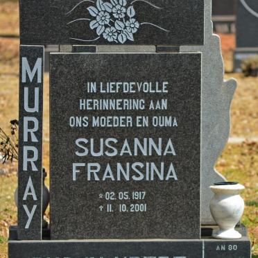 MURRAY Susanna Fransina 1917-2001