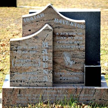 MABENA Isaiah Bavukile 1945-1987