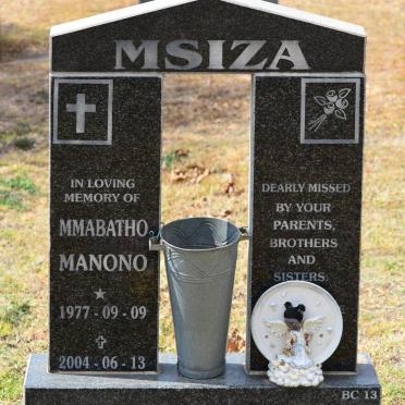 MSIZA Mmabatho Manono 1977-2004