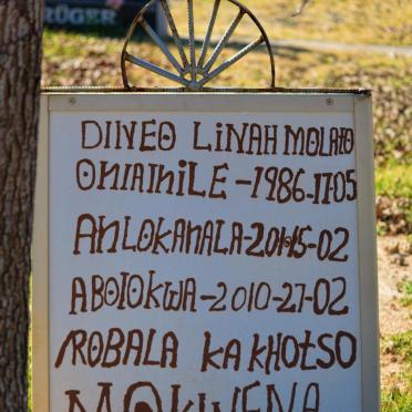 MOKWENA Dineo Linah Molato 1986-2010
