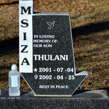 MSIZA Thulani 2001-2002