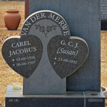 MERWE Carel Jacobus, van der 1926-1997 &amp; G.S.J. 1932-