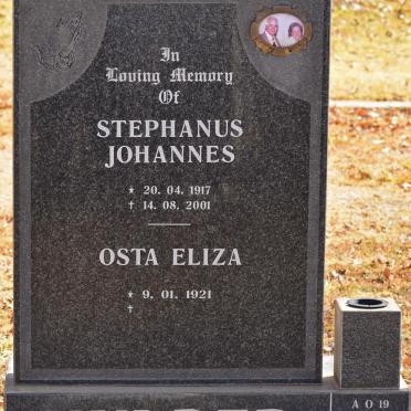 MULDER Stephanus Johannes 1917-2001 &amp; Osta Eliza 1921-