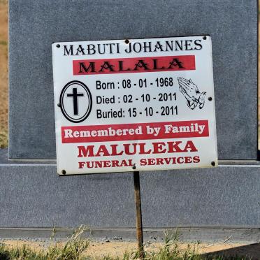 MALALA Mabuti Johannes 1968-2011