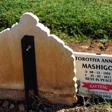 MASHIGO Ellen 1977-2011 :: MASHIGO Torotiya Annah 1952-2011