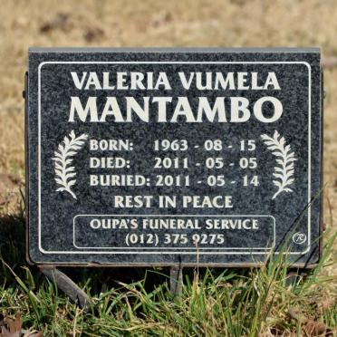 MANTAMBO Valeria Vumelo 1963-2011