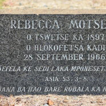 MOTSEPE Rebecca 1897-1966