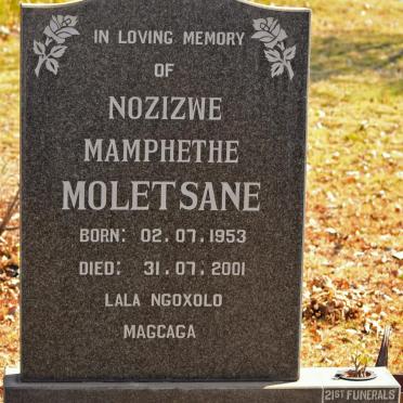 MOLETSANE Nozizwe Mamphethe 1953-2001