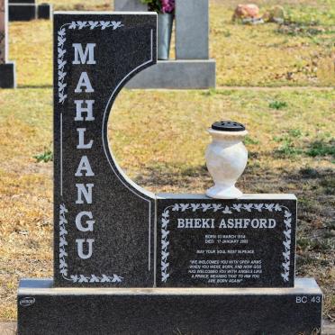 MAHLANGU Bheki Ashford 1994-2005