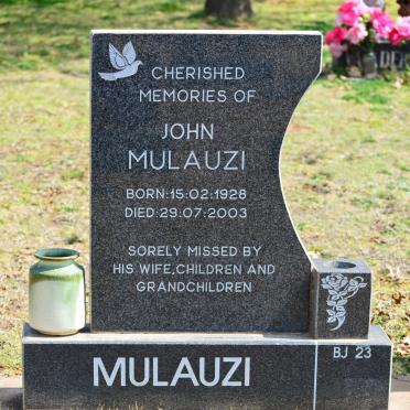 MULAUZI John 1928-2003