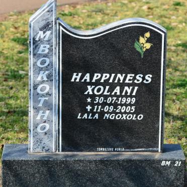 MBOKOTHO Happiness Xolani 1999-2005
