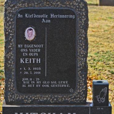 MITCHAM Keith 1935-2001