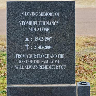 MDLALOSE Ntombifuthi Nancy 1967-2004