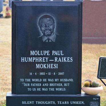 MOKHESI Molupe Paul Humphrey-Raikes 1955-2007
