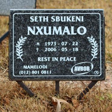 NXUMALO Seth Sbukeni 1973-2006