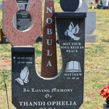 NOBULA Thandi Ophelia Olga 1973-2009