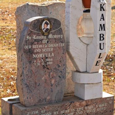 NKAMBULE Nomvula 1966-2001