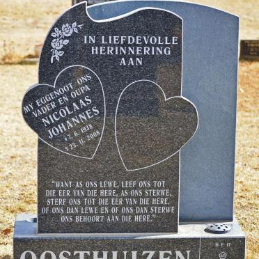OOSTHUIZEN Nicolaas Johannes 1938-2008