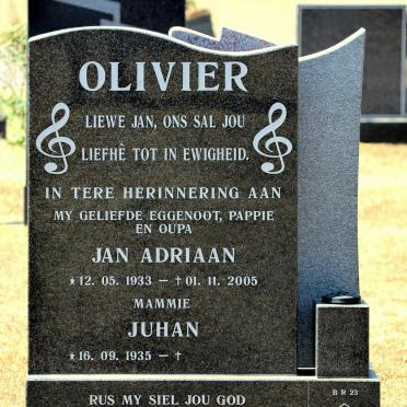 OLIVIER Jan Adriaan 1933-2005 &amp; Juhan 1935-