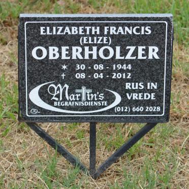 OBERHOLZER Elizabeth Francis 1944-2012