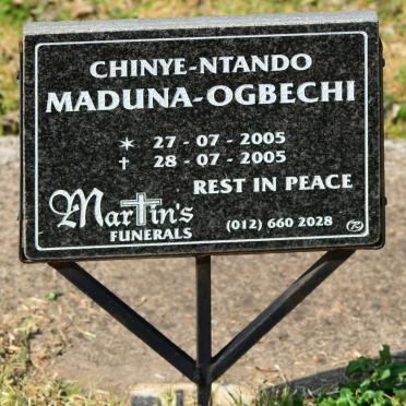 OGBECHI Chinye-Ntando, Maduna 2005-2005
