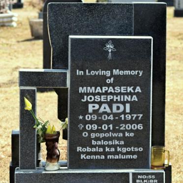 PADI Mmapaseka Josephina 1977-2006
