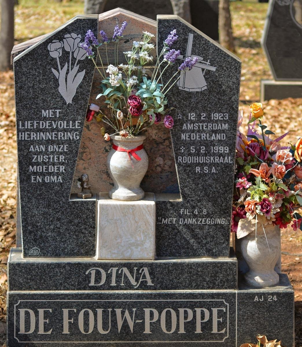 POPPE Dina, de Fouw 1923-1999