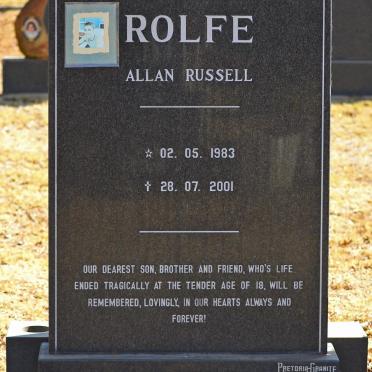 ROLFE Allan Russell 1983-2001