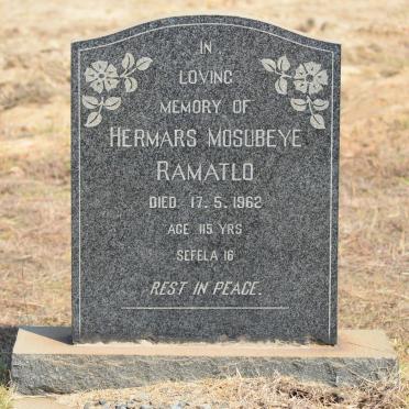 RAMATLO Hermars Mosubeye 1847-1962
