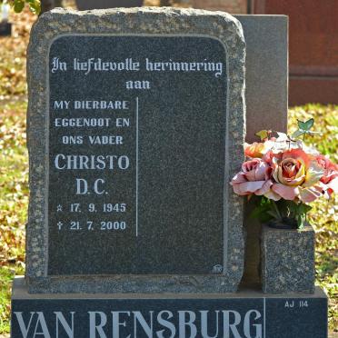 RENSBURG Christo D.C., van 1945-2000