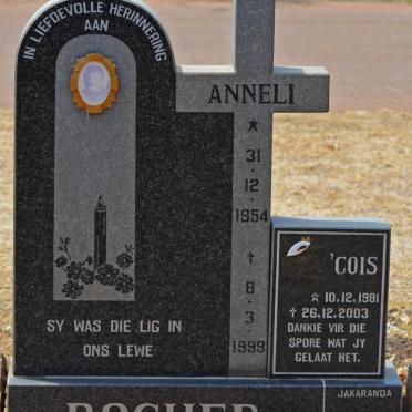 ROCHER Anneli 1954-1999 :: ROCHER Cois 1981-2003