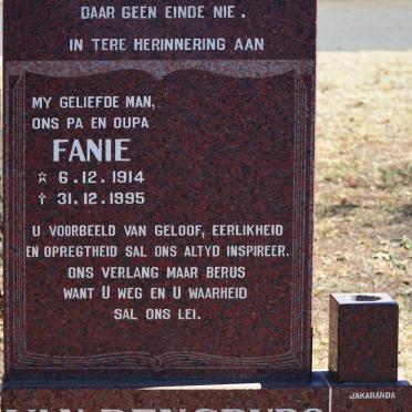 RENSBURG Fanie, van 1914-1995