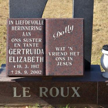 ROUX Gertruida Elizabeth, le 1917-2002