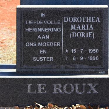 ROUX Dorothea Maria, le 1950-1996
