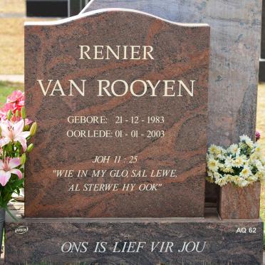 ROOYEN Renier, van 1983-2003