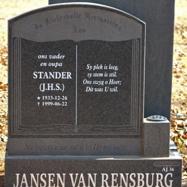 RENSBURG J.H.S., Jansen van 1933-1999