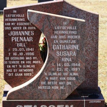 STASSEN Johannes Pienaar 1941-1996 &amp; Catharine Susara 1944-1997