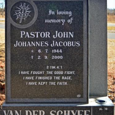 SCHYFF Johannes Jacobus, van der 1944-2000