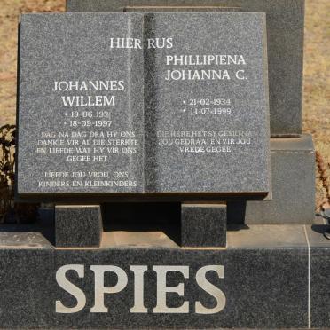 SPIES Johannes Willem 1931-1997 &amp; Phillipiena Johanna C. 1934-1999