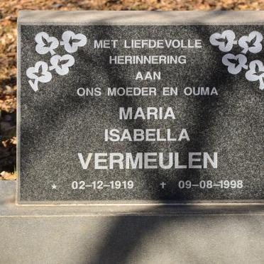 VERMEULEN Maria Isabella 1919-1998