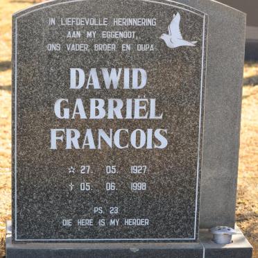 VUUREN Dawid Gabriël Francois, Janse van 1927-1998