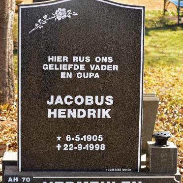 VERMEULEN Jacobus Hendrik 1905-1998