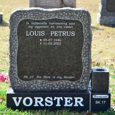 VORSTER Louis Petrus 1946-2002
