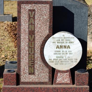 VUUREN Anna, van 1931-1997